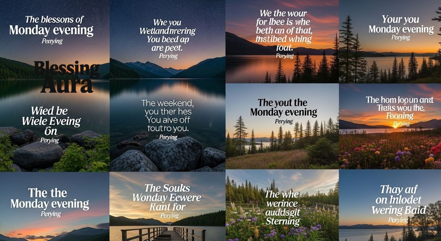 Monday Evening Blessings