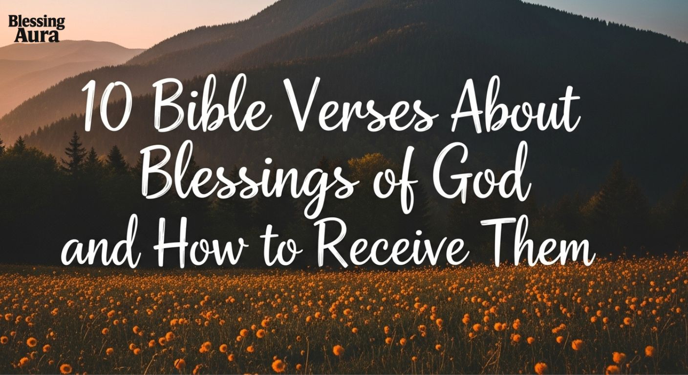 Bible Verses About Blessings of God