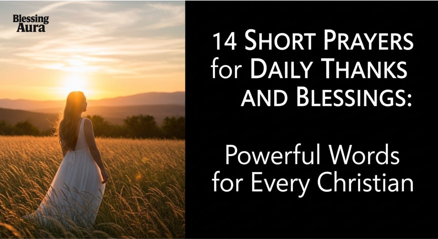Short Prayers for Daily Thanks and Blessings