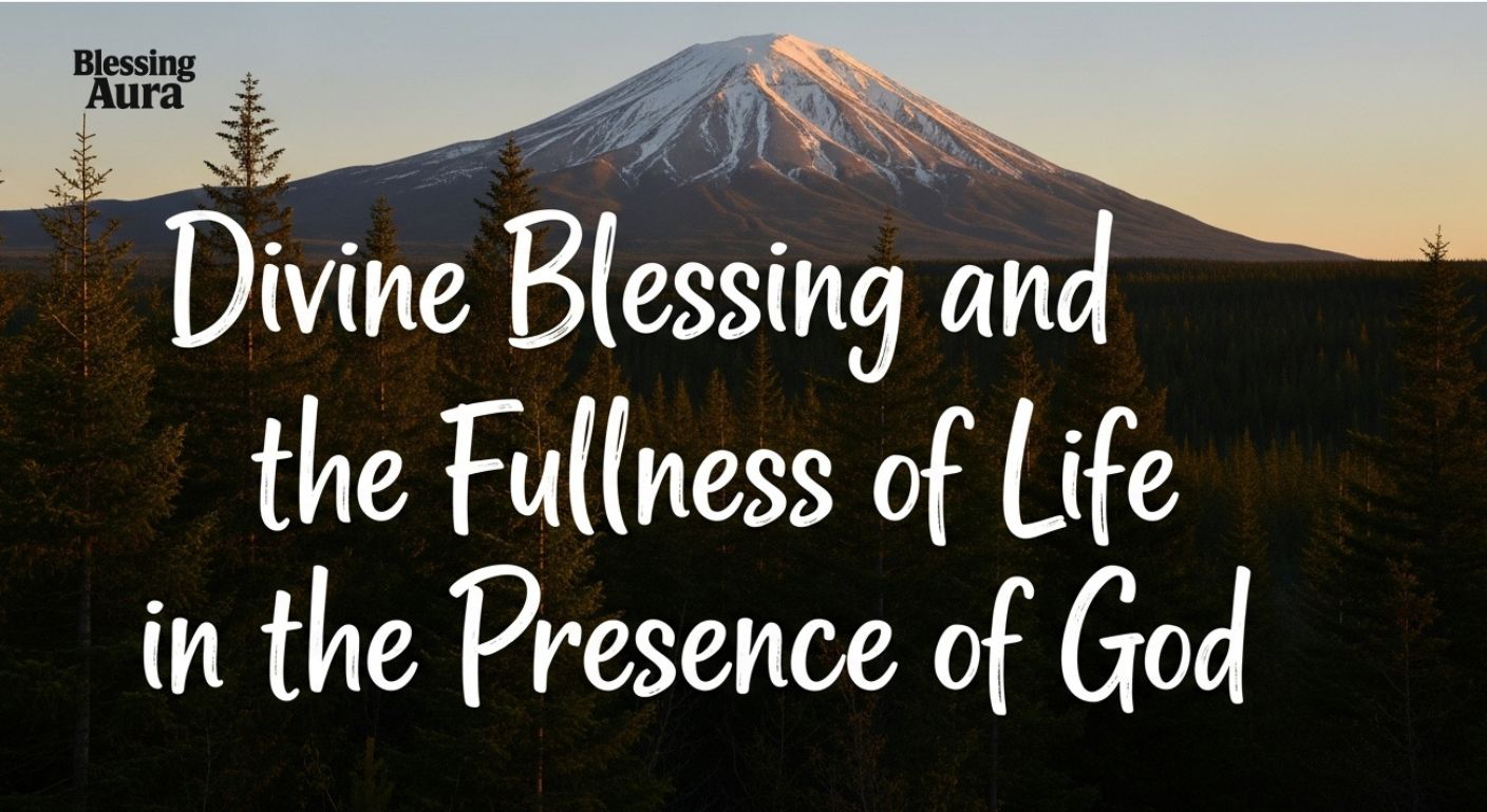 Divine Blessing and the Fullness of Life in the Presence of God