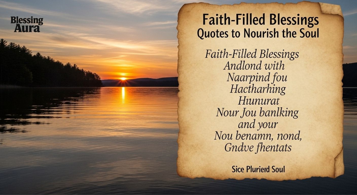 Faith-Filled Blessings Quotes