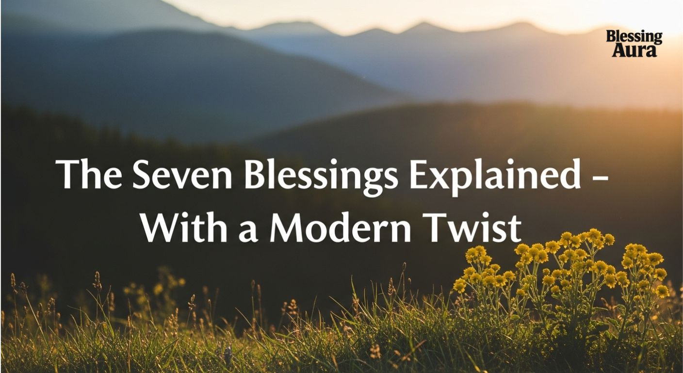 The Seven Blessings Explained – With a Modern Twist