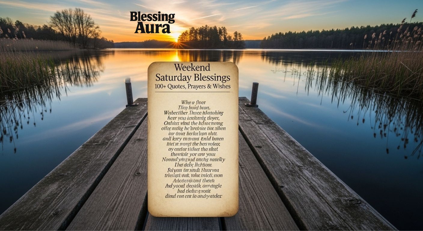 Weekend Saturday Blessings