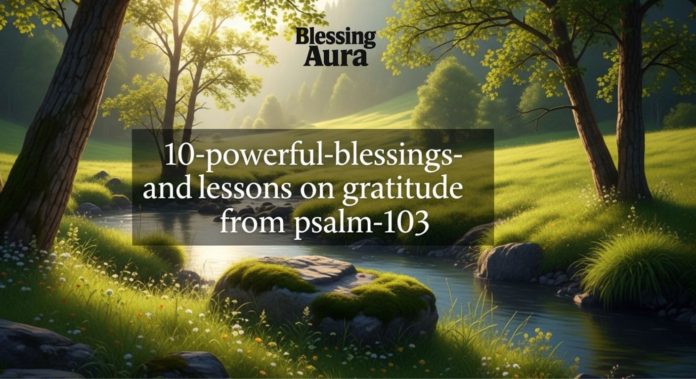 10 Powerful Blessings and Lessons on Gratitude from Psalm 103