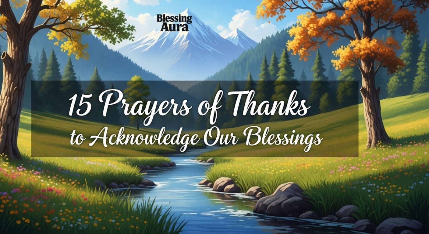Prayers of Thanks to Acknowledge Our Blessings