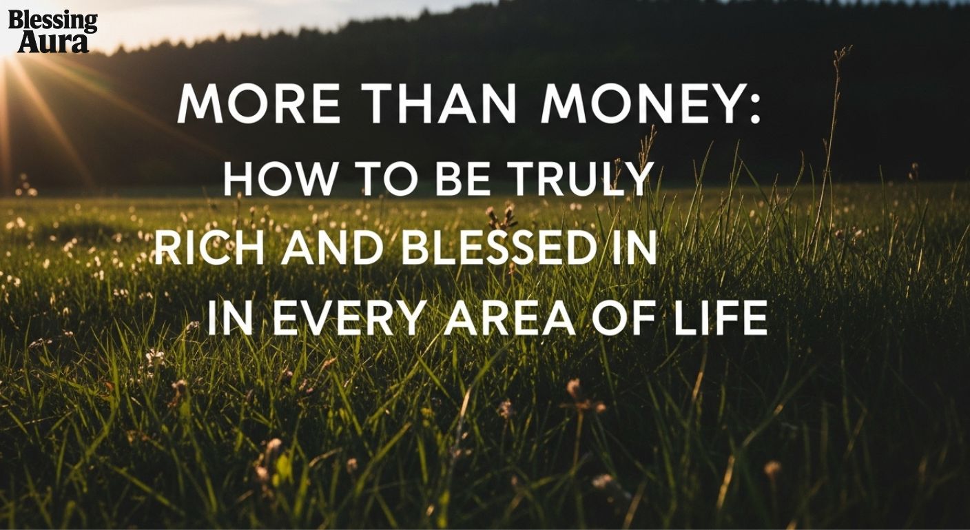 How to Be Truly Rich and Blessed in Every Area of Life