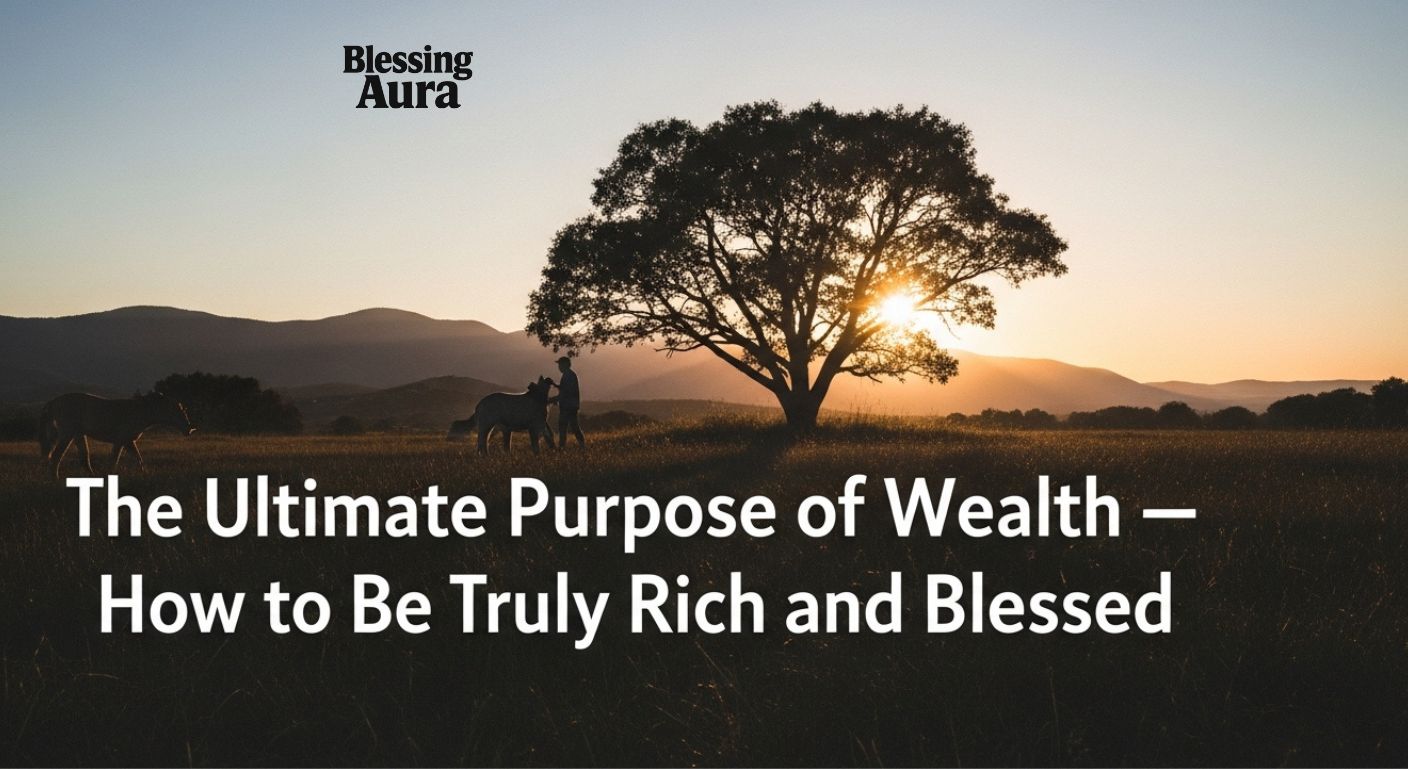 How to Be Truly Rich and Blessed
