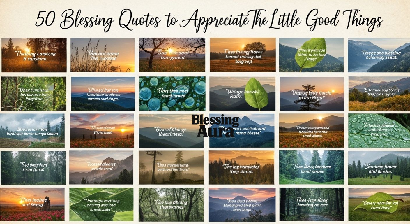 50 Blessing Quotes to Appreciate The Little Good Things