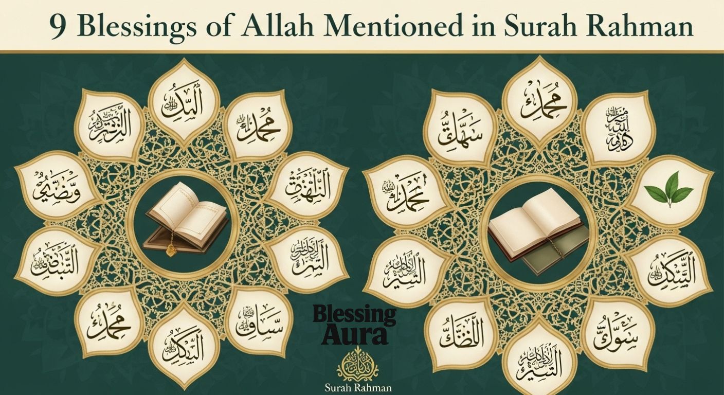 9 Blessings of Allah Mentioned in Surah Rahman