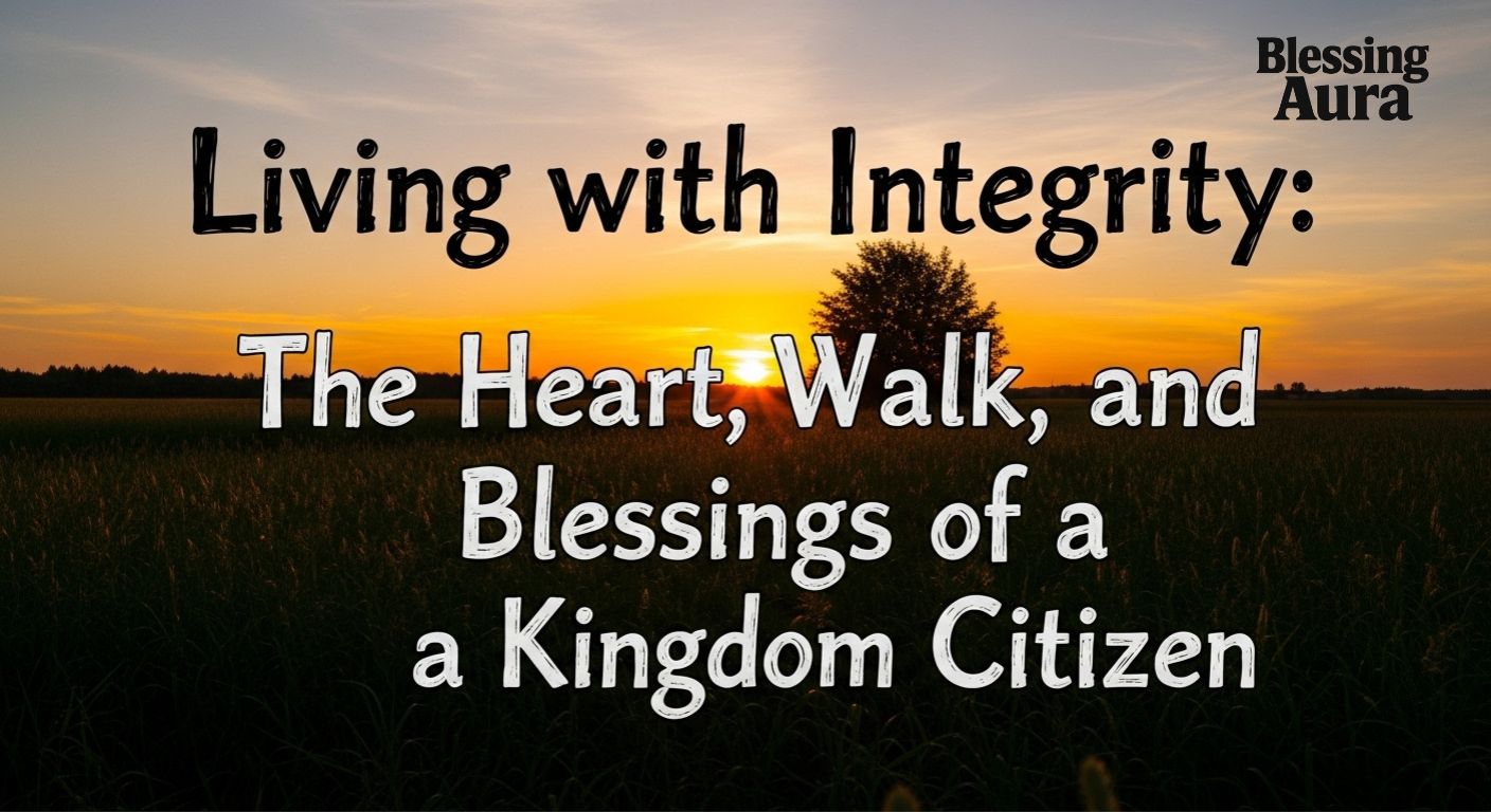 The Heart, Walk, and Blessings of a Kingdom Citizen