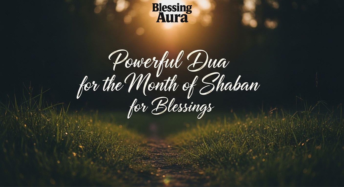 Powerful Dua for the Month of Shaban for Blessings