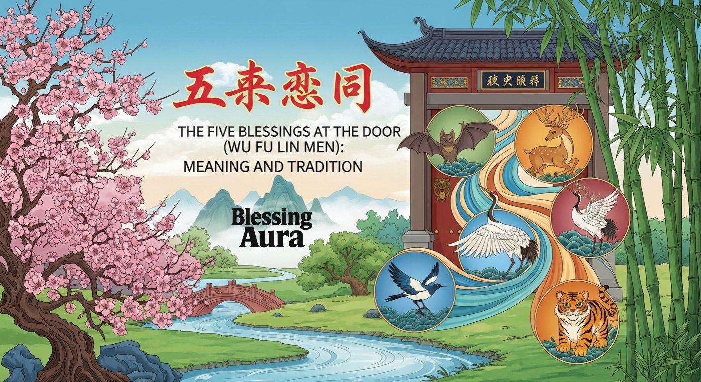The Five Blessings at the Door (Wu Fu Lin Men)
