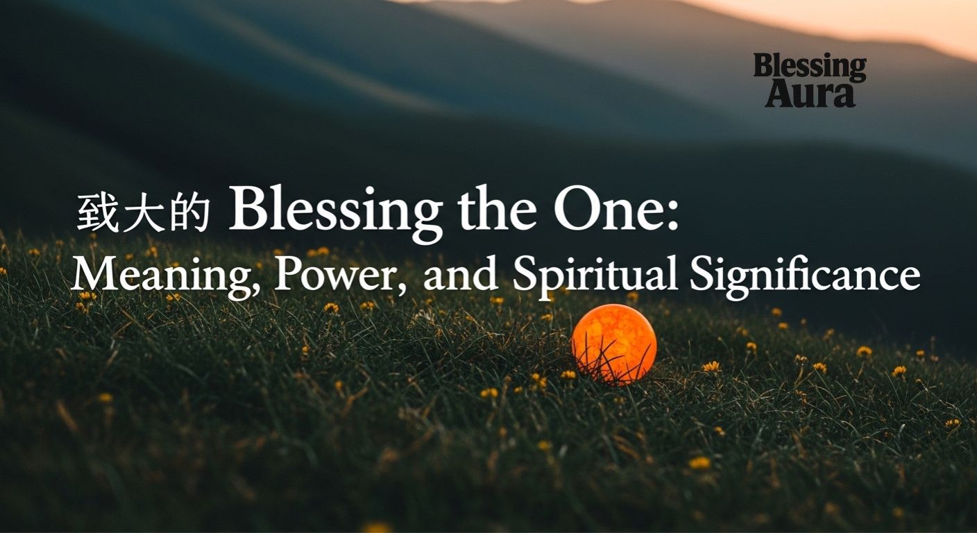 ✨ Blessing the One