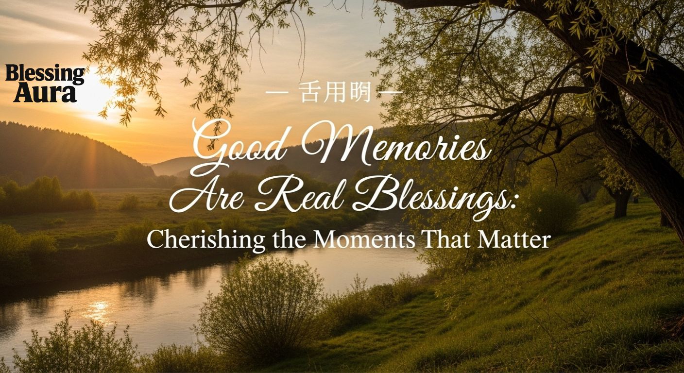 ✨ Good Memories Are Real Blessings