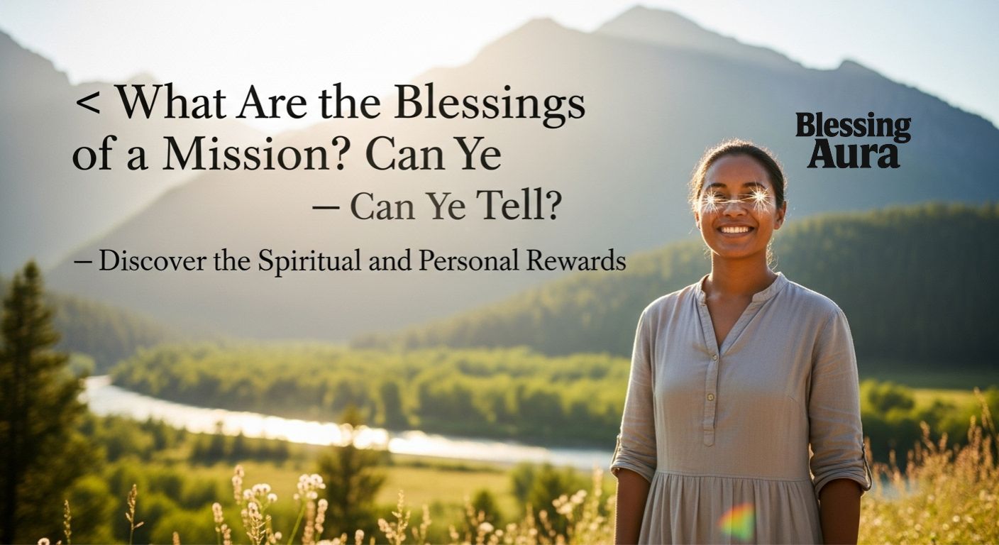 ✨ What Are the Blessings of a Mission? Can Ye Tell?