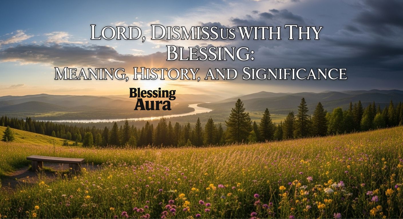 Lord, Dismiss Us with Thy Blessing