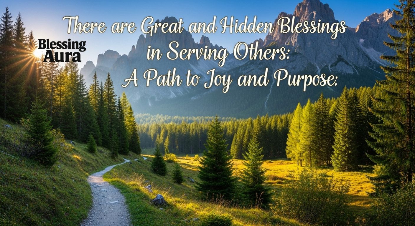 There are Great and Hidden Blessings in Serving Others
