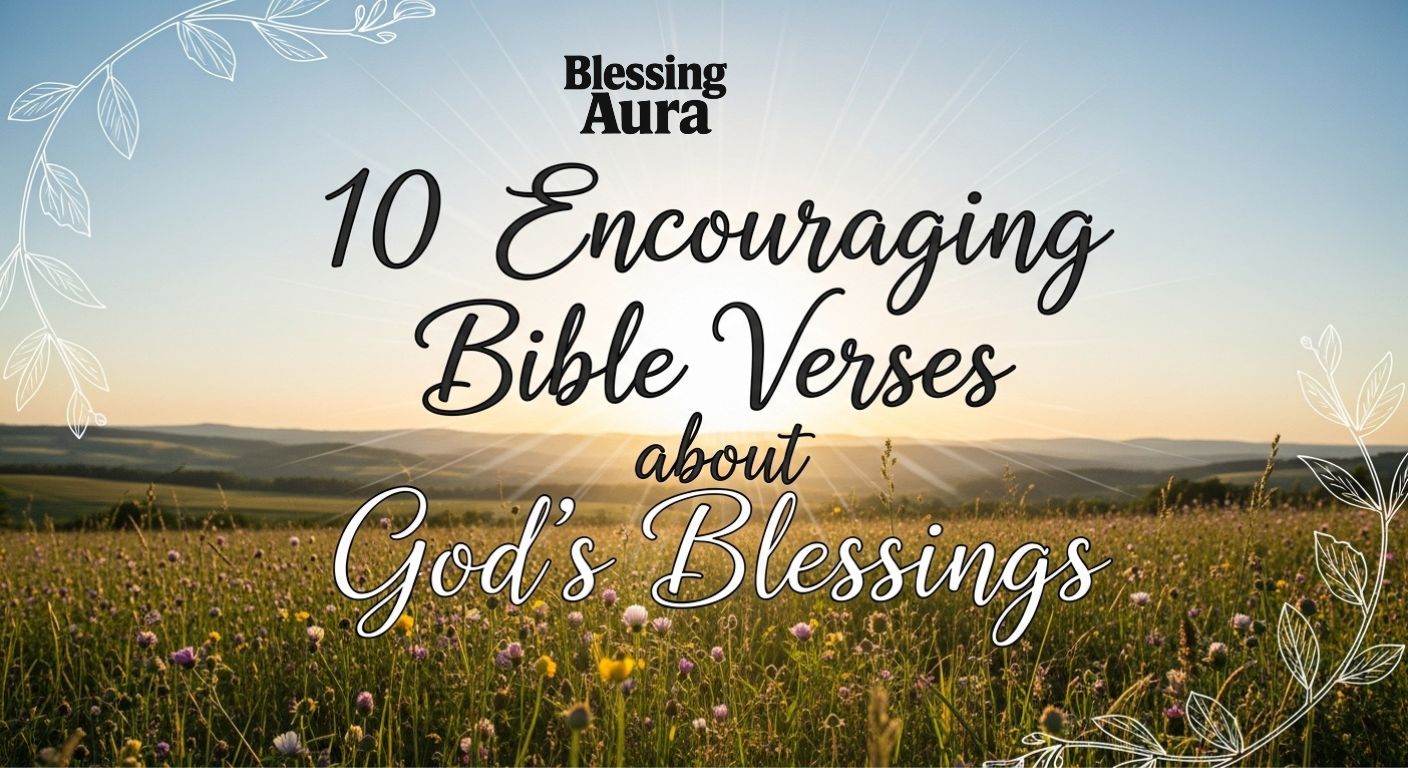 10 Encouraging Bible Verses about God’s Blessings