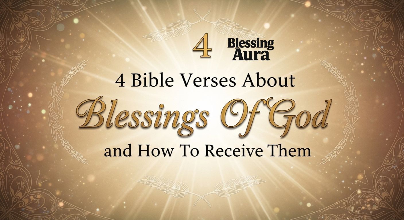 4 Bible Verses About Blessings Of God and How To Receive Them