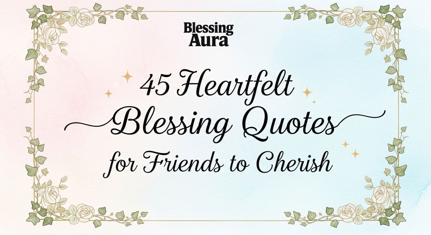 45 Heartfelt Blessing Quotes for Friends to Cherish