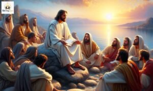 Bible verse gift of faith concept showing open Bible, light rays, and peaceful scene symbolizing divine blessing, trust in God, and spiritual strength.